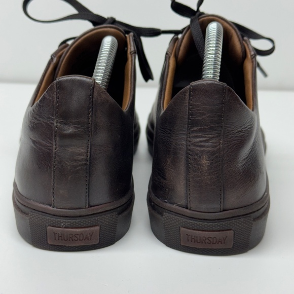Men\'s Thursday Brown Leather Shoes Size 8 main image 9